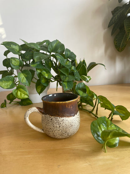 Brown and white Speckled Mug