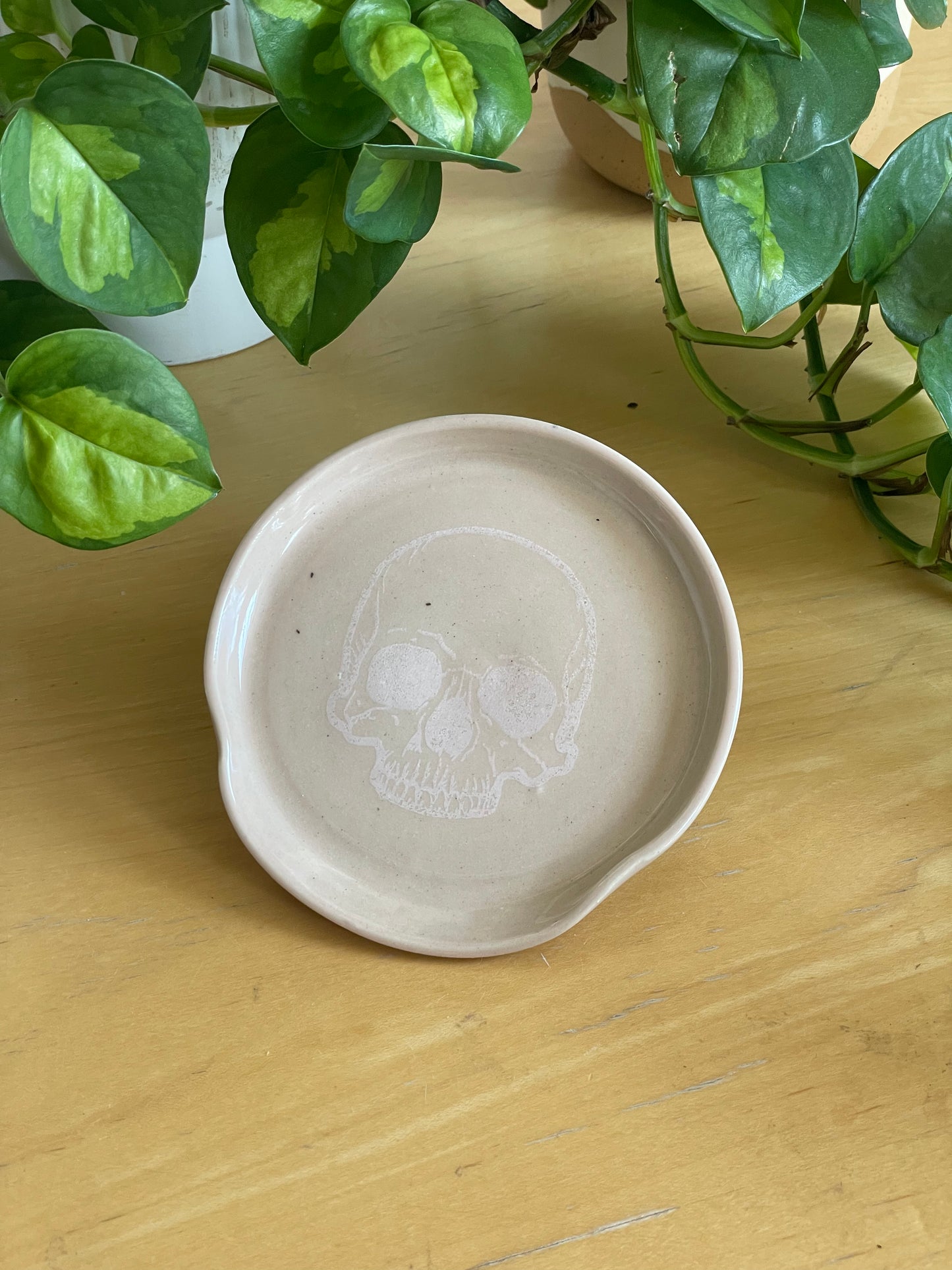 Pink Skull Spoon Rest