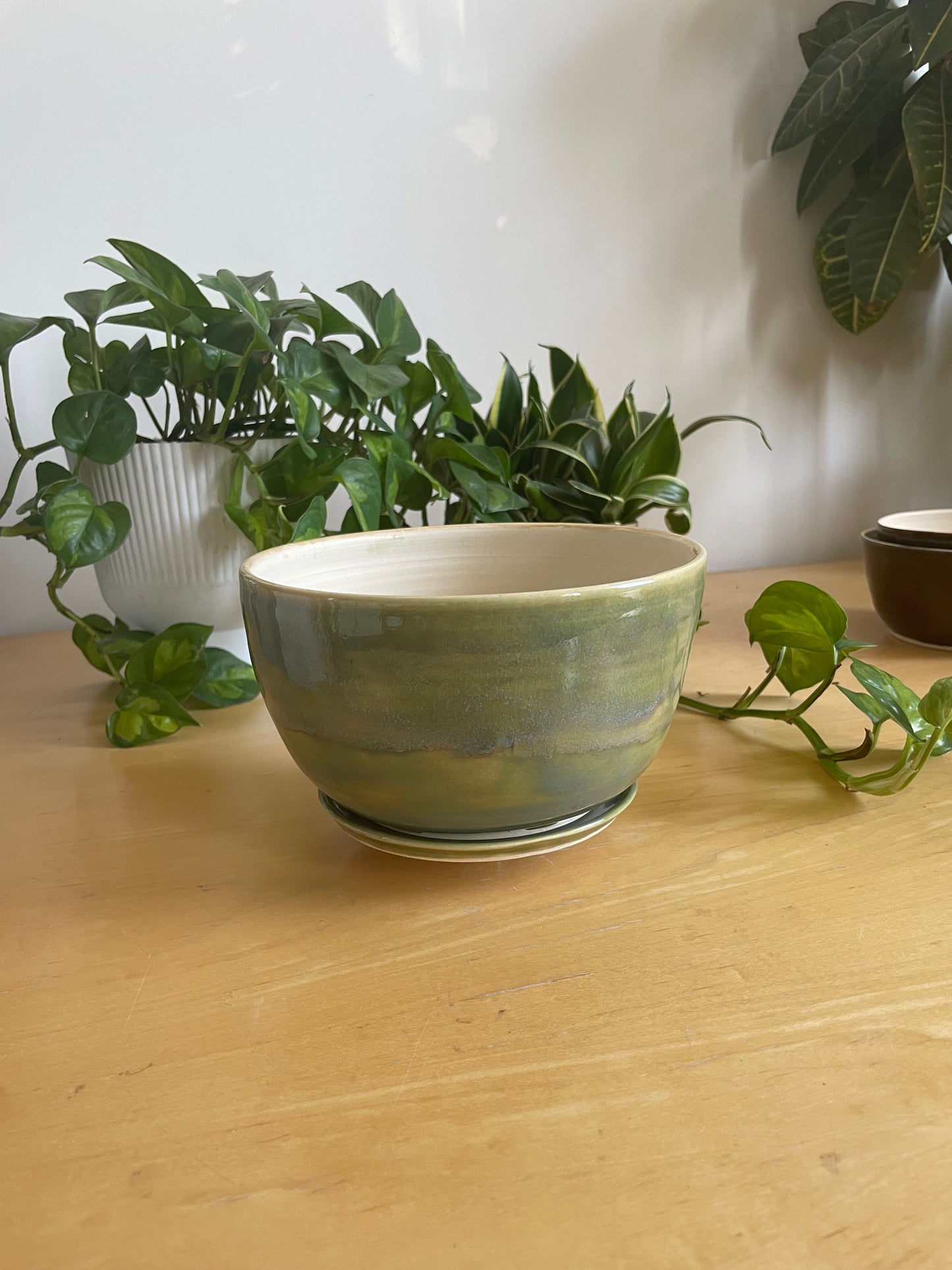 7" Turquoise Planter